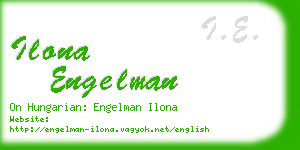 ilona engelman business card
